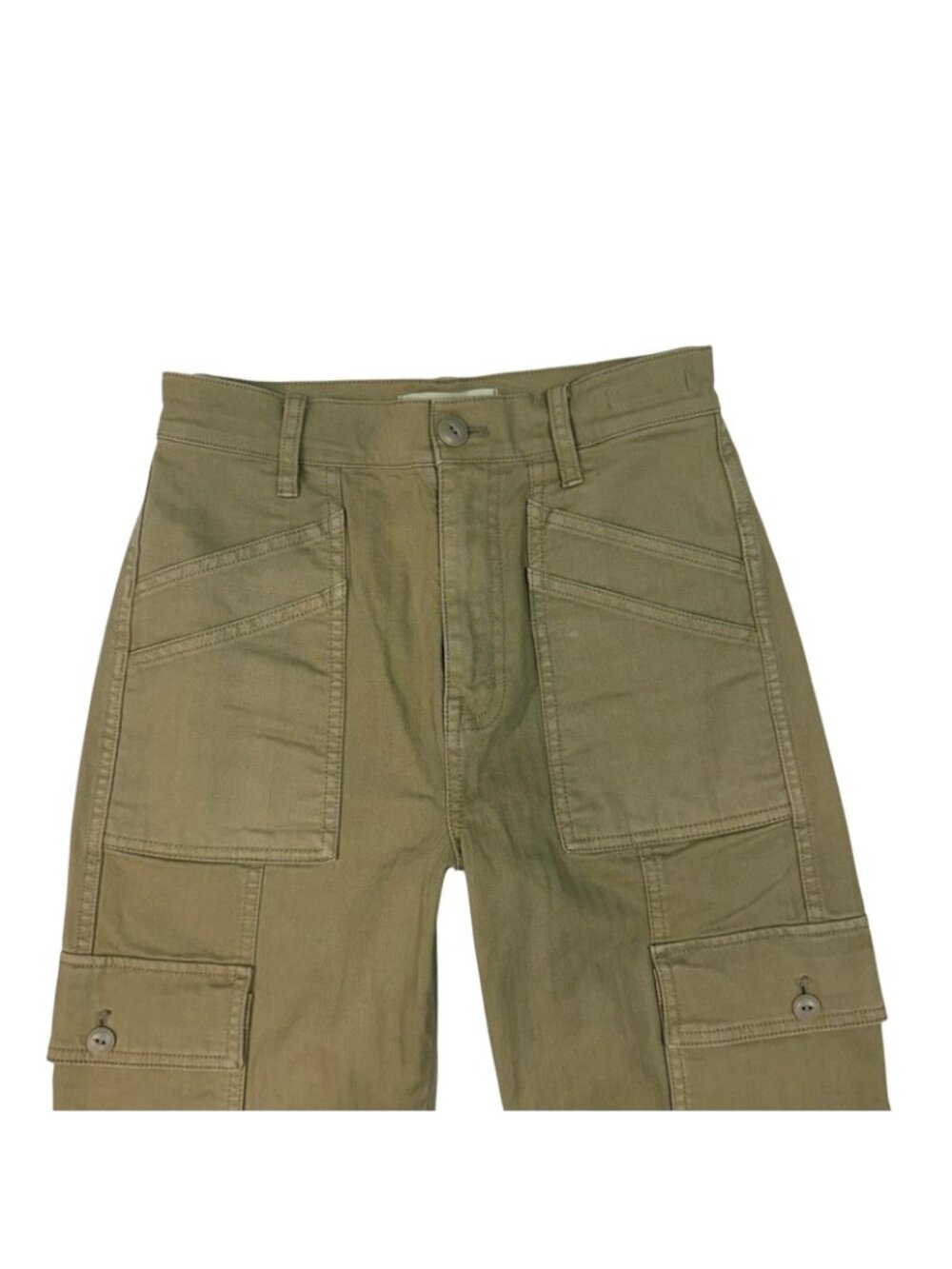 Madewell 90's Straight Cargo Pants Size 23 Waist Garment Dyed Ash Green NN411 - Picture 6 of 12